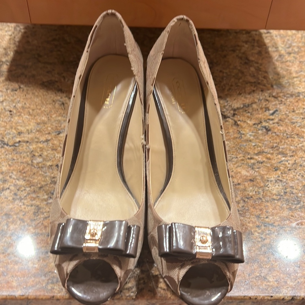 Coach Wedges In Good Condition With Box - image 3